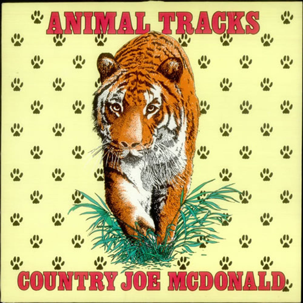 Country Joe McDonald Animal Tracks UK vinyl LP album (LP record) FEEL1