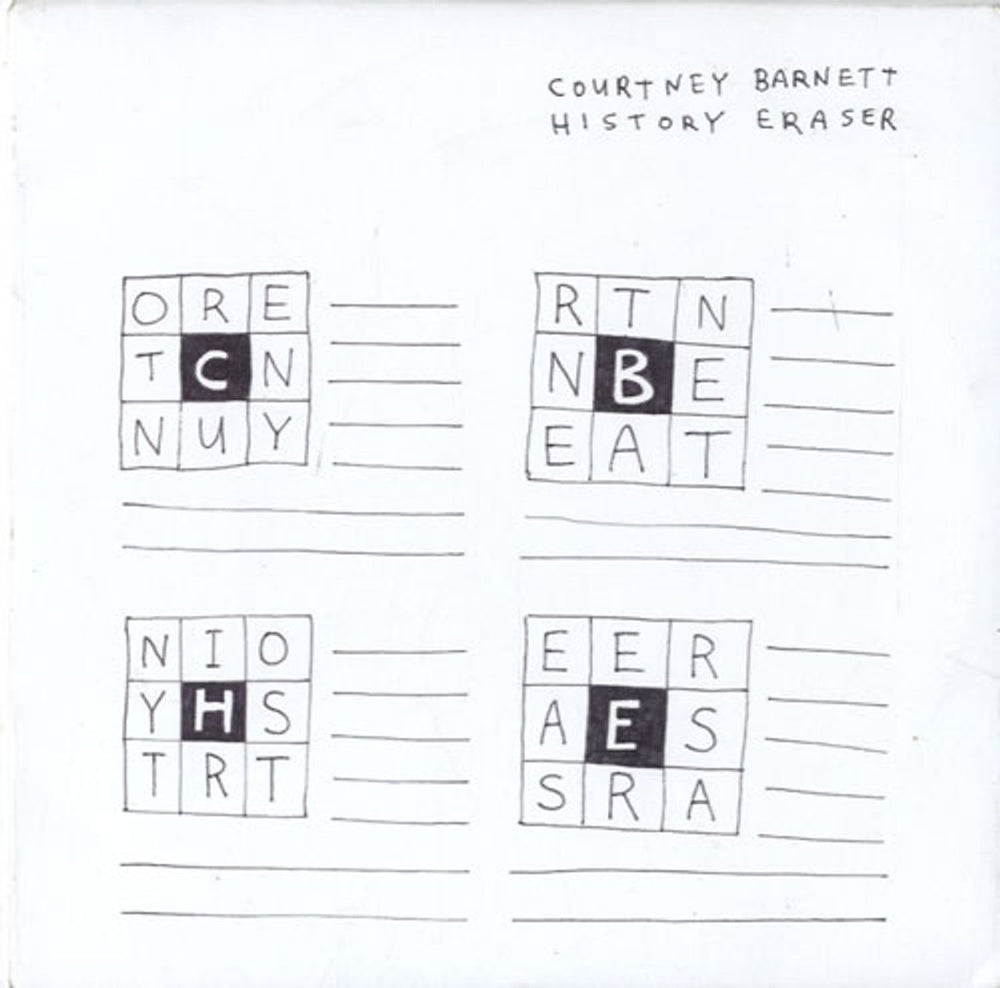 Courtney Barnett History Eraser UK Promo CD single (CD5 / 5") HAMAPROMOHE1