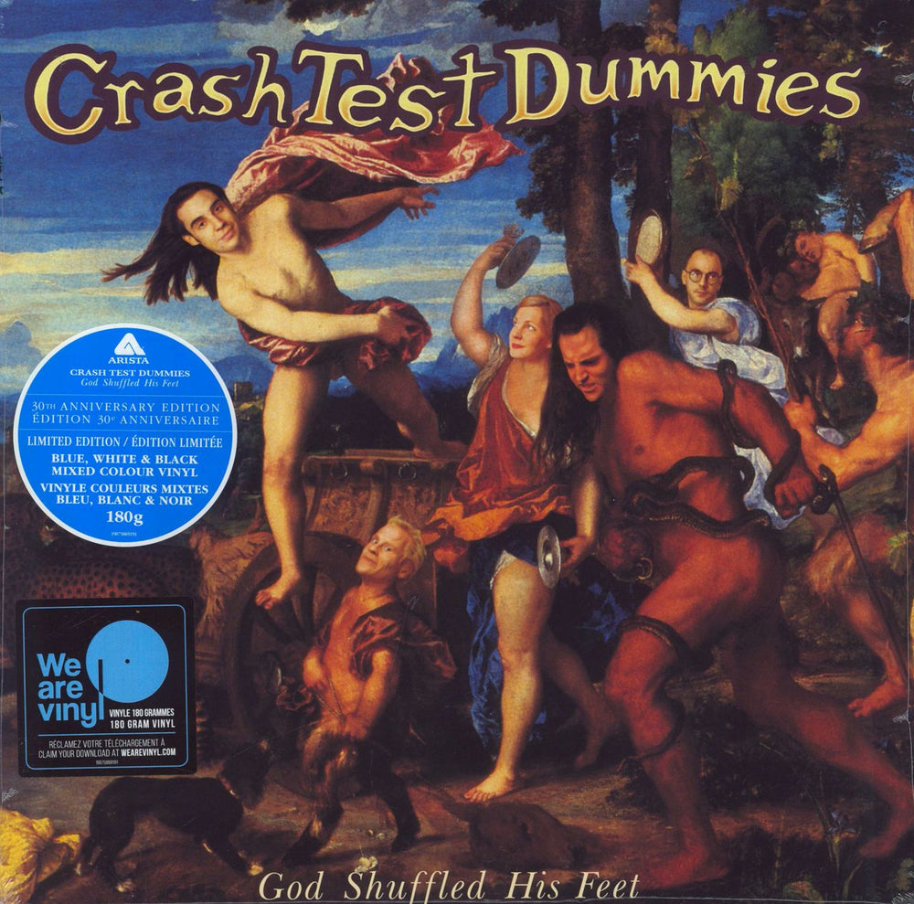 Crash Test Dummies God Shuffled His Feet - 180G Blue, White & Black Vinyl - Sealed UK vinyl LP album (LP record) 19075869191