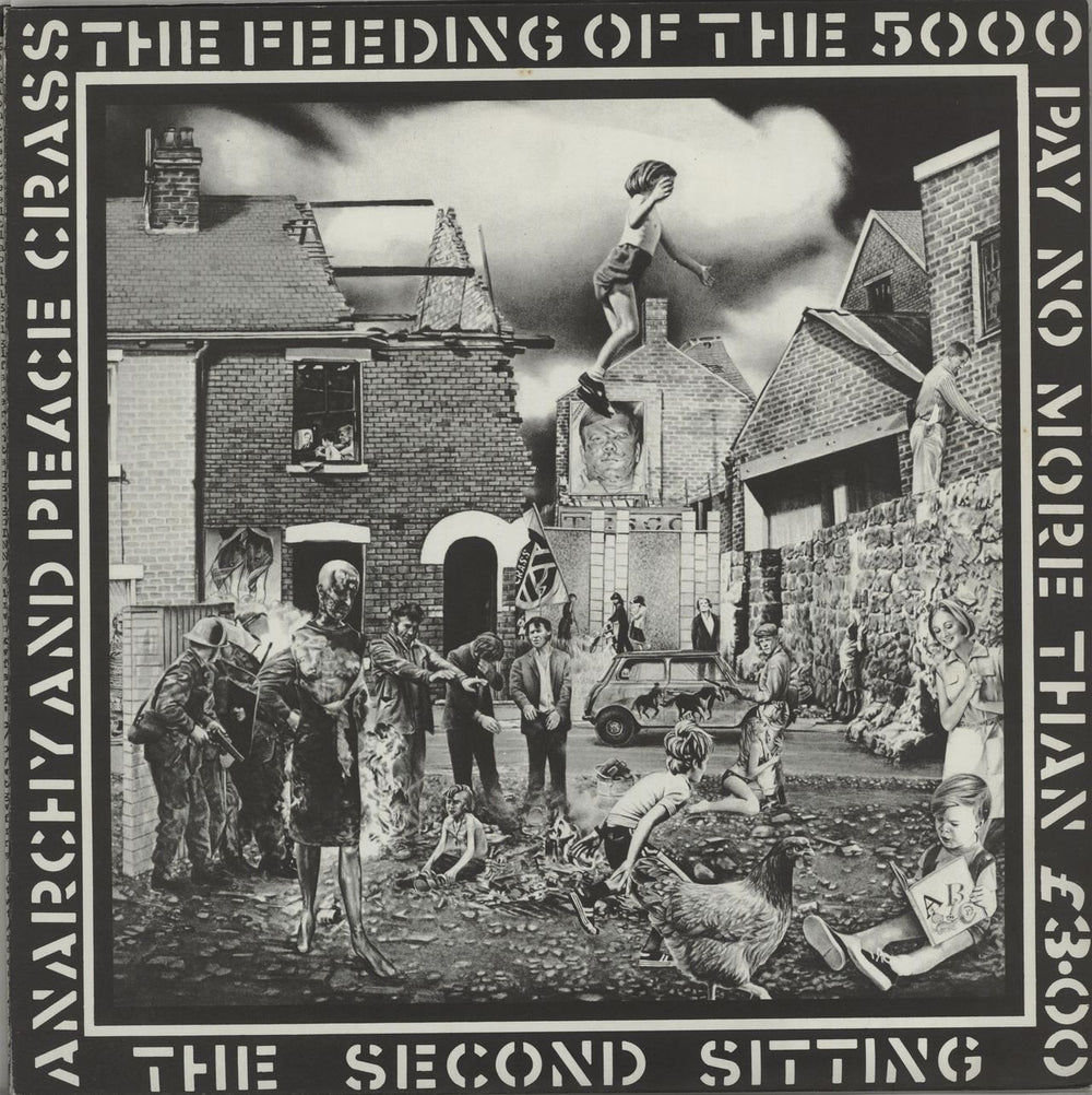 Crass The Feeding Of The 5000 - 2nd UK 12" vinyl single (12 inch record / Maxi-single) 621984