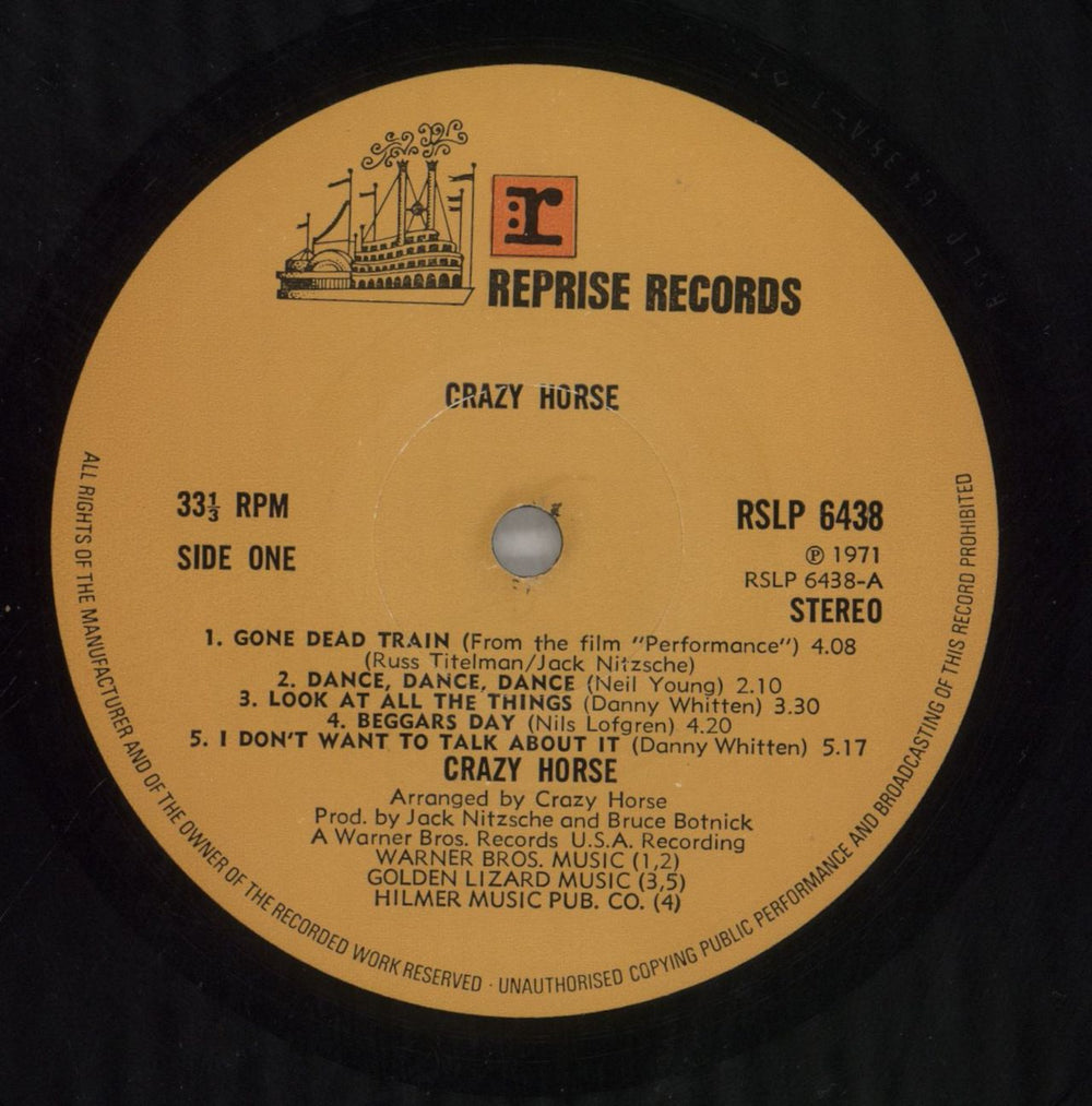 Crazy Horse Crazy Horse UK vinyl LP album (LP record) CRZLPCR173188