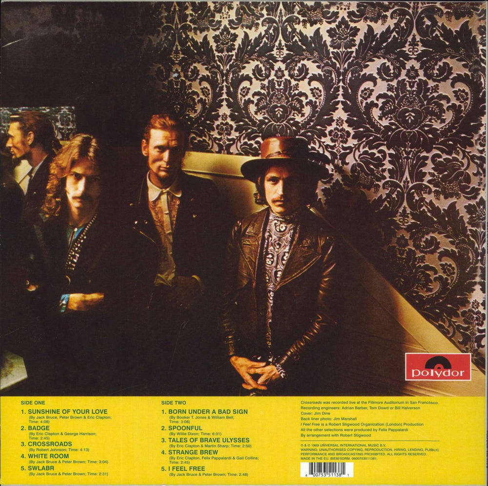 Cream Best Of Cream - 180gm UK vinyl LP album (LP record) 600753511381