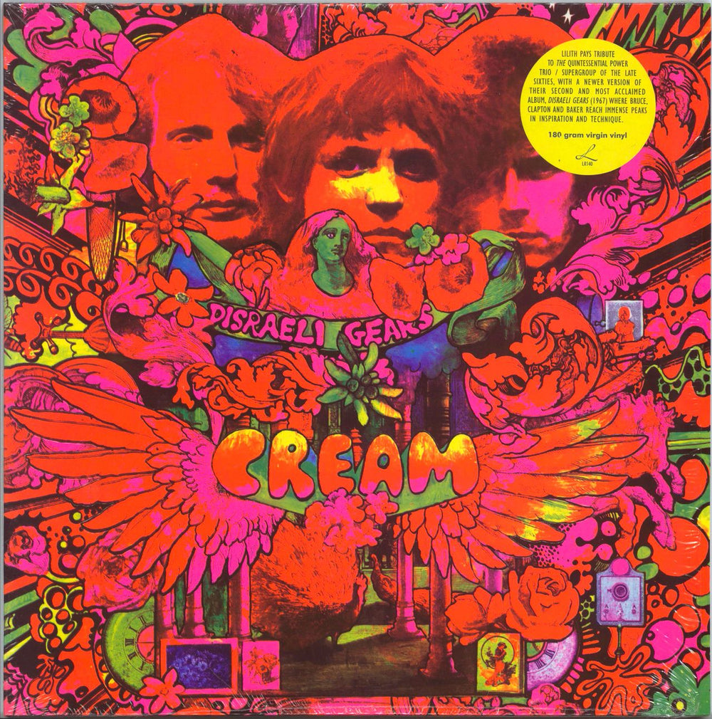 Cream Disraeli Gears - 180gm - Opened shrinkwrap Russian vinyl LP album (LP record) LR140