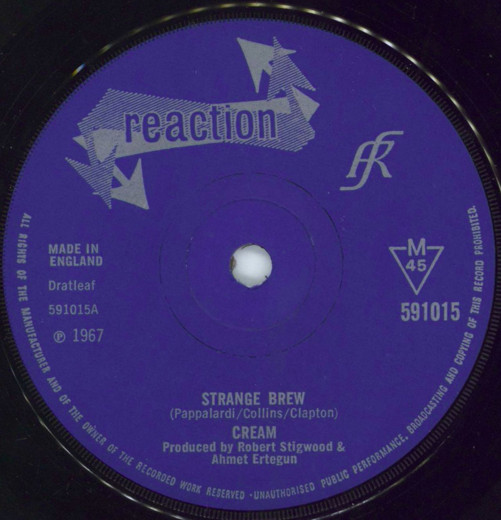 Cream Strange Brew - Solid UK 7" vinyl single (7 inch record / 45) CRM07ST416470