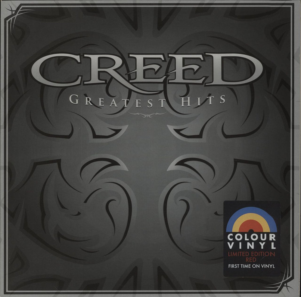 Creed Greatest Hits - Red Vinyl UK 2-LP vinyl record set (Double LP Album) 00888072167452