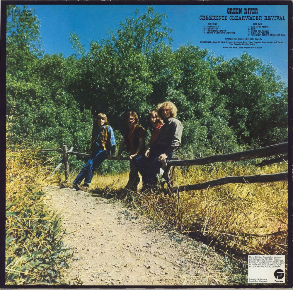 Creedence Clearwater Revival Green River - EX German vinyl LP album (LP record)