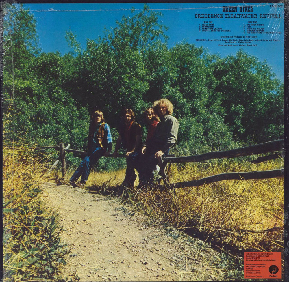 Creedence Clearwater Revival Green River - shrink German vinyl LP album (LP record)