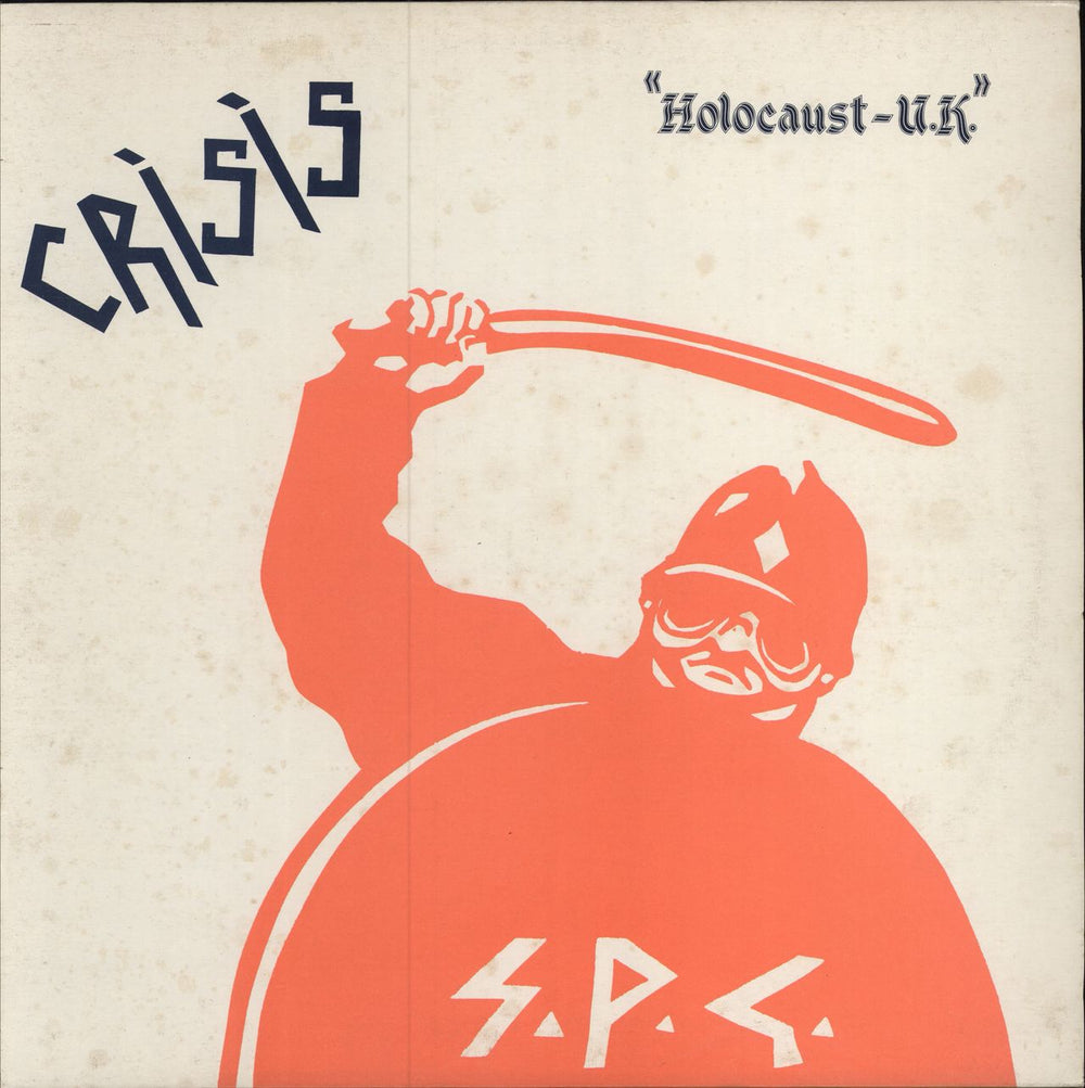 Crisis Holocaust-U.K. UK vinyl LP album (LP record) CR1002