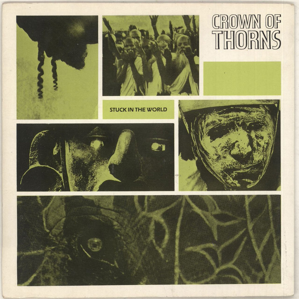 Crown Of Thorns (Rock) Stuck In The World - P/S UK 7" vinyl single (7 inch record / 45) HOLY1