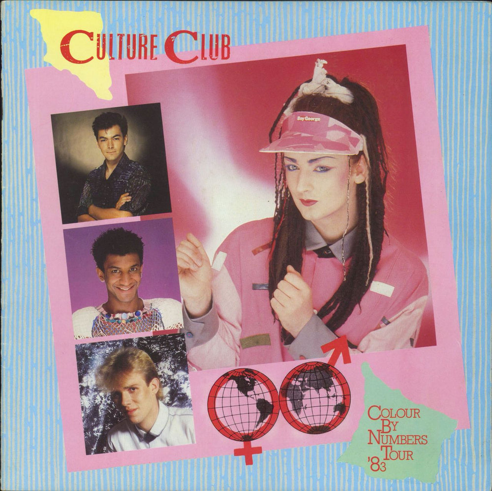Culture Club Colour By Numbers Tour '83 + Ticket - VG UK tour programme TOUR PROGRAMME