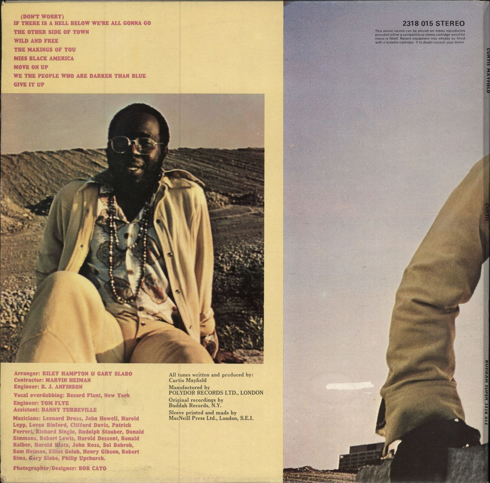 Curtis Mayfield Curtis - VG+ UK vinyl LP album (LP record)
