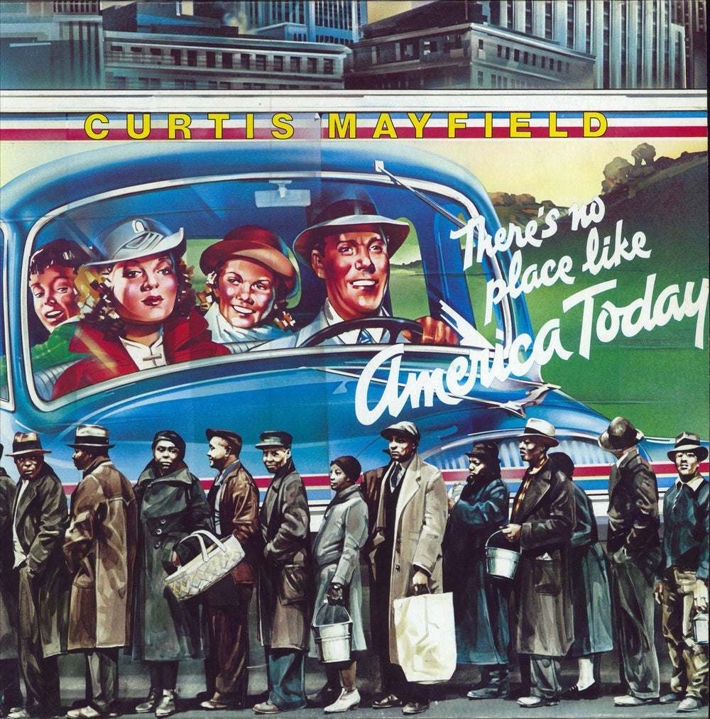 Curtis Mayfield There's No Place Like America Today US vinyl LP album (LP record) CUR-2003