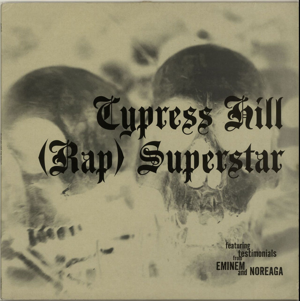 Cypress Hill (Rap) Superstar - Clear Vinyl UK Promo 12" vinyl single (12 inch record / Maxi-single) XPR2556