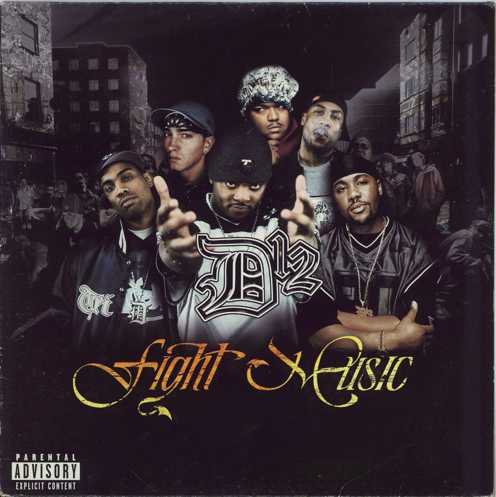 D12 Fight Music UK 12" vinyl single (12 inch record / Maxi-single) 4976521