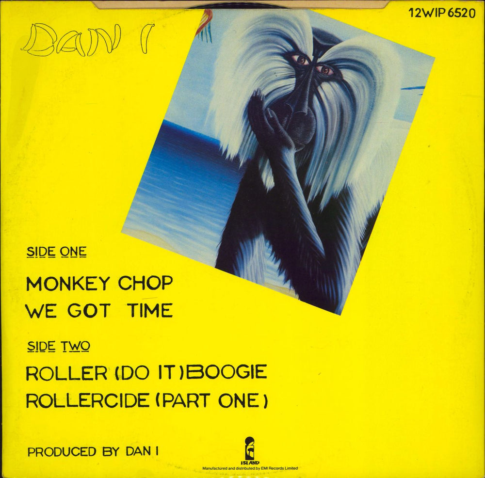 Dan-I Monkey Chop UK 12" vinyl single (12 inch record / Maxi-single)