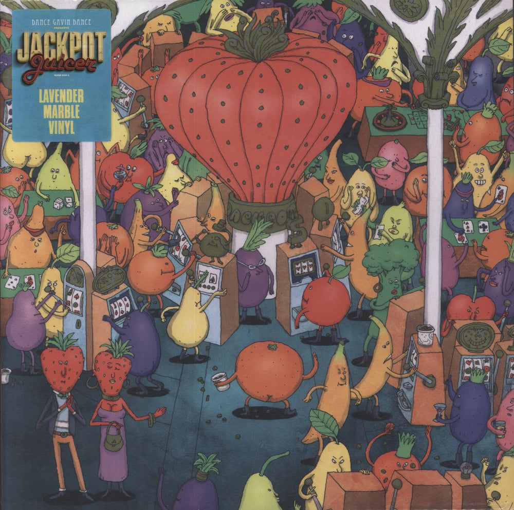 Dance Gavin Dance Jackpot Juicer - Lavender Marble Vinyl US 2-LP vinyl record set (Double LP Album) RISE500-1