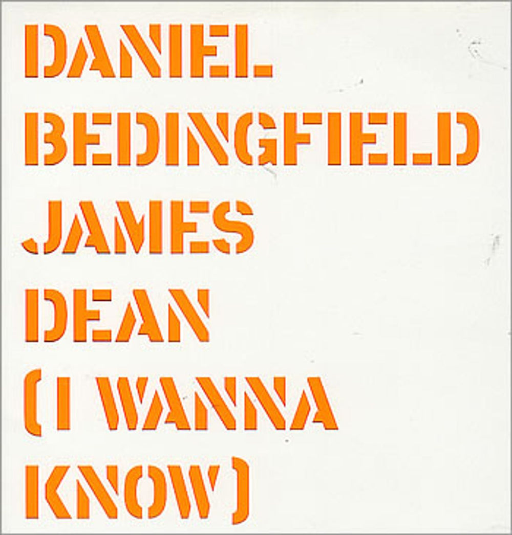 Daniel Bedingfield James Dean [I Wanna Know] UK Promo 12" vinyl single (12 inch record / Maxi-single) DB2