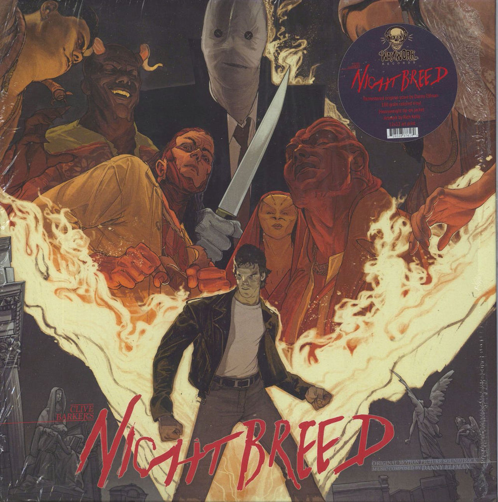 Danny Elfman Clive Barker's Nightbreed - Peloquin Vinyl + Shrink US vinyl LP album (LP record) WW007