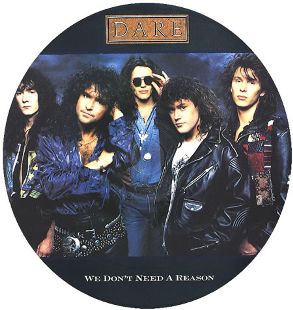 Dare We Don't Need A Reason UK 12" vinyl picture disc (12 inch picture record) AMP775