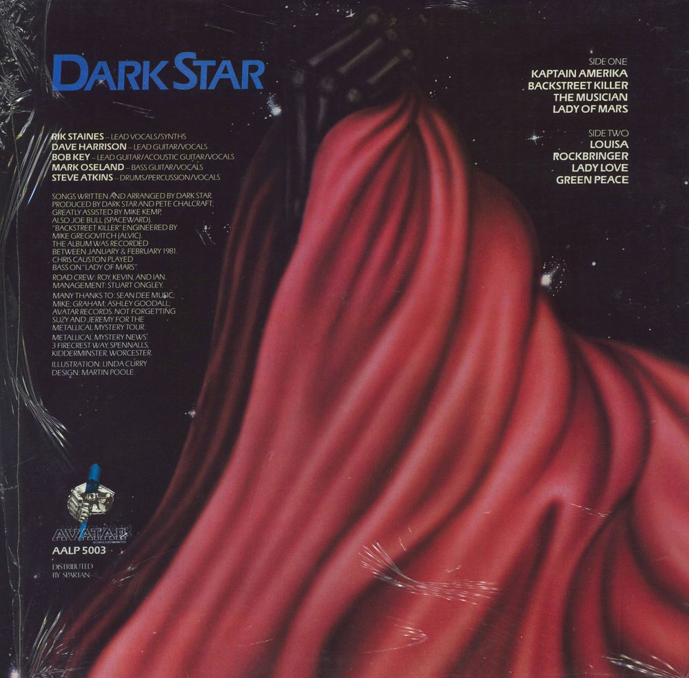 Dark Star (UK NWOBHM) DarkStar - Shrink UK vinyl LP album (LP record)