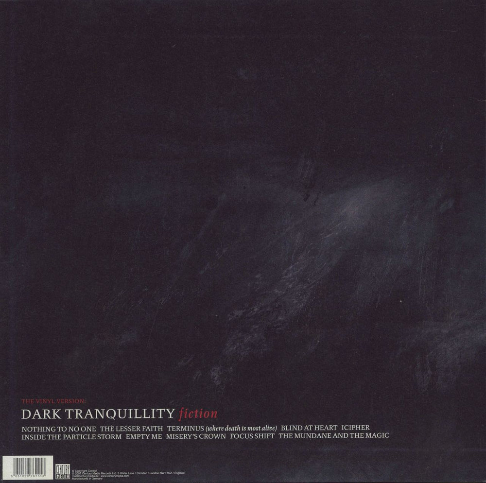 Dark Tranquillity Fiction German vinyl LP album (LP record)