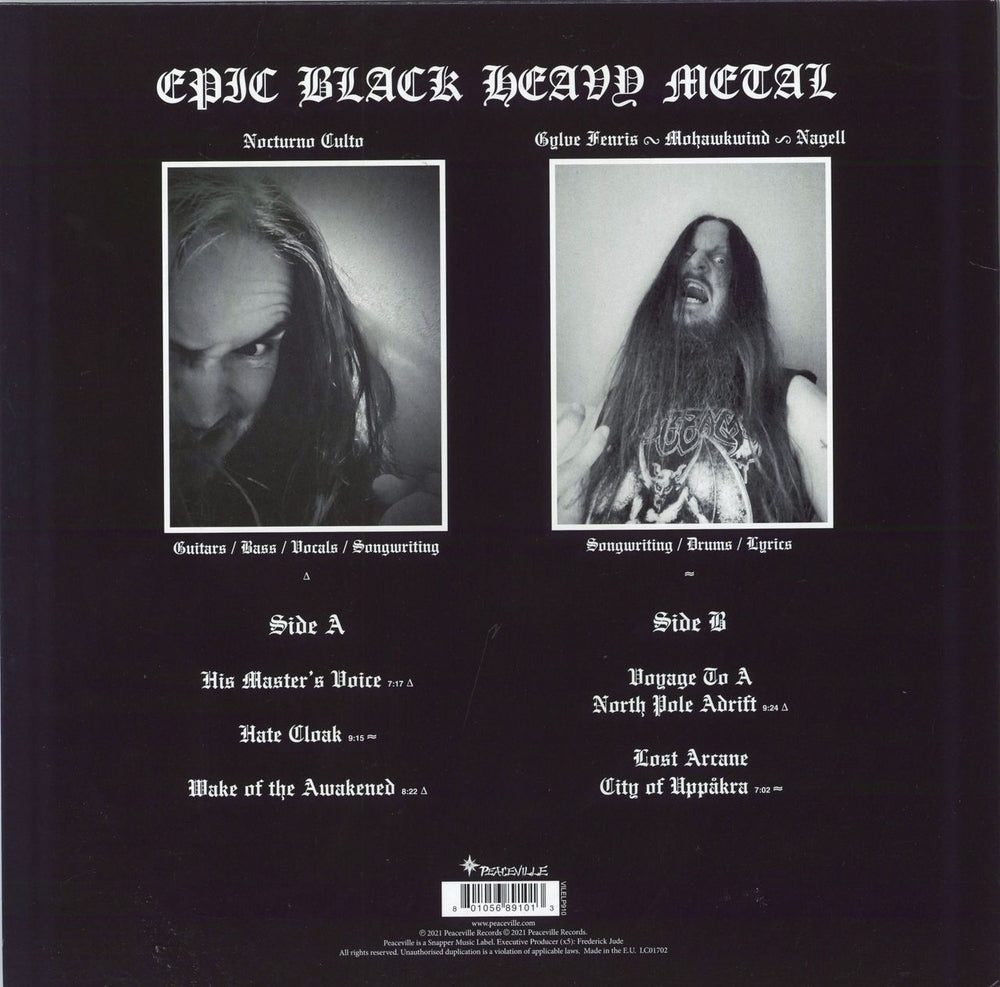 Darkthrone Eternal Hails...... UK vinyl LP album (LP record) 801056891013