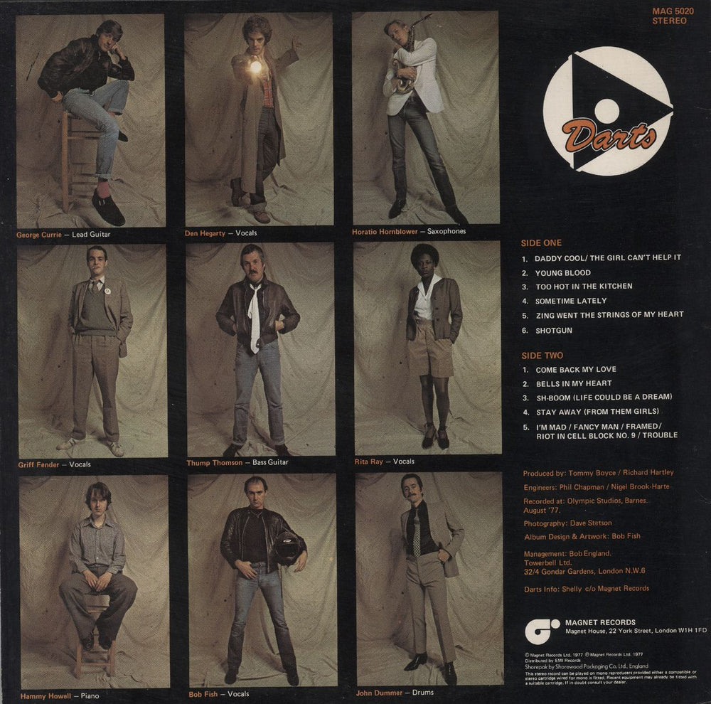 Darts Darts - Hype Stickered Picture Sleeve UK vinyl LP album (LP record)