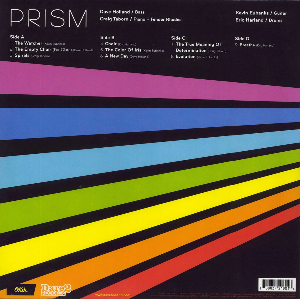 Dave Holland Prism - 180g UK 2-LP vinyl record set (Double LP Album) 888837218016