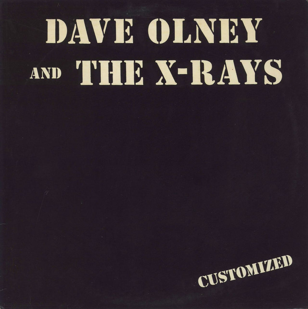 Dave Olney Customized US vinyl LP album (LP record) DO-1984