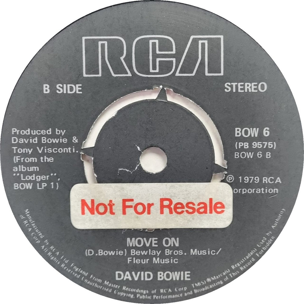 David Bowie Ashes To Ashes - P/S A + Stamps - Factory Sample UK 7" vinyl single (7 inch record / 45) BOW07AS831615