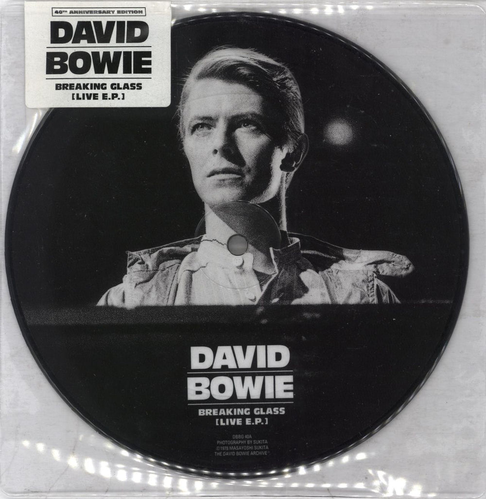 David Bowie Breaking Glass (Live E.P.) UK 7" vinyl picture disc (7 inch picture disc single) DBBG40