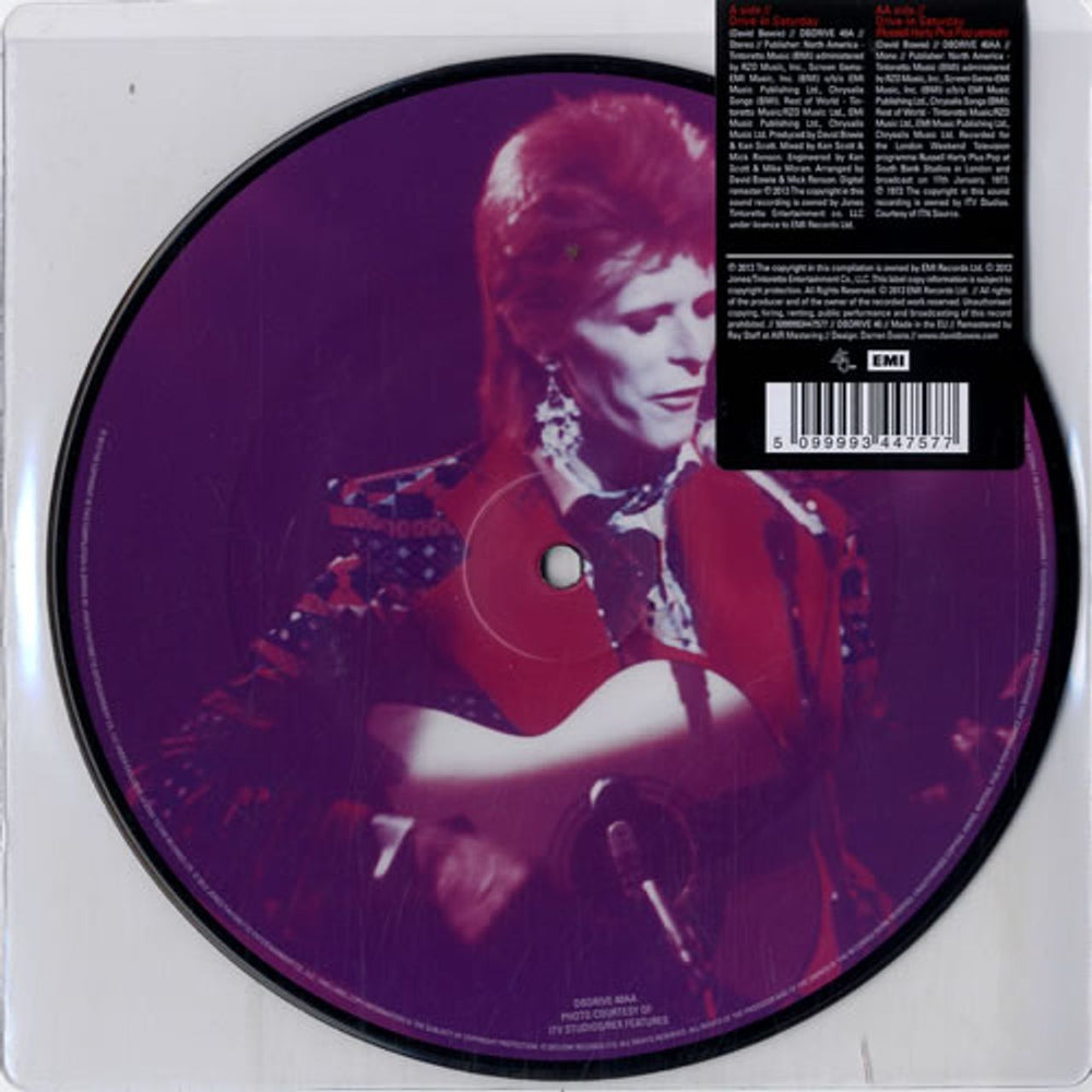 David Bowie Drive-In Saturday - RSD13 - Sealed UK 7" vinyl picture disc (7 inch picture disc single) BOW7PDR585020