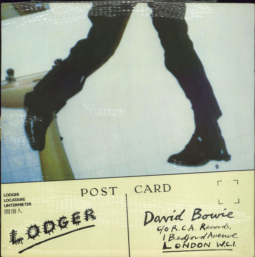 David Bowie Lodger - Lifetimes sticker UK vinyl LP album (LP record)