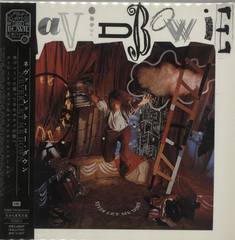 David Bowie Never Let Me Down Japanese CD album (CDLP) TOCP-70156