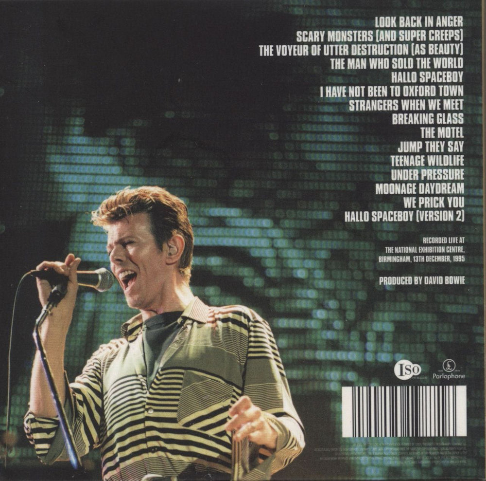 David Bowie No Trendy Rechauffe (Live In Birmingham 95) UK CD album (CDLP) 0190295198718