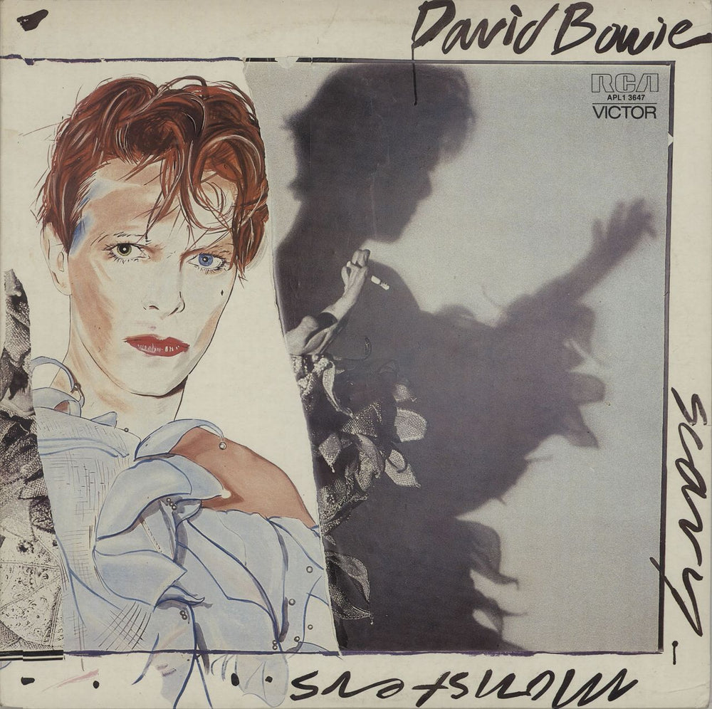 David Bowie Scary Monsters Australian vinyl LP album (LP record) APL13647