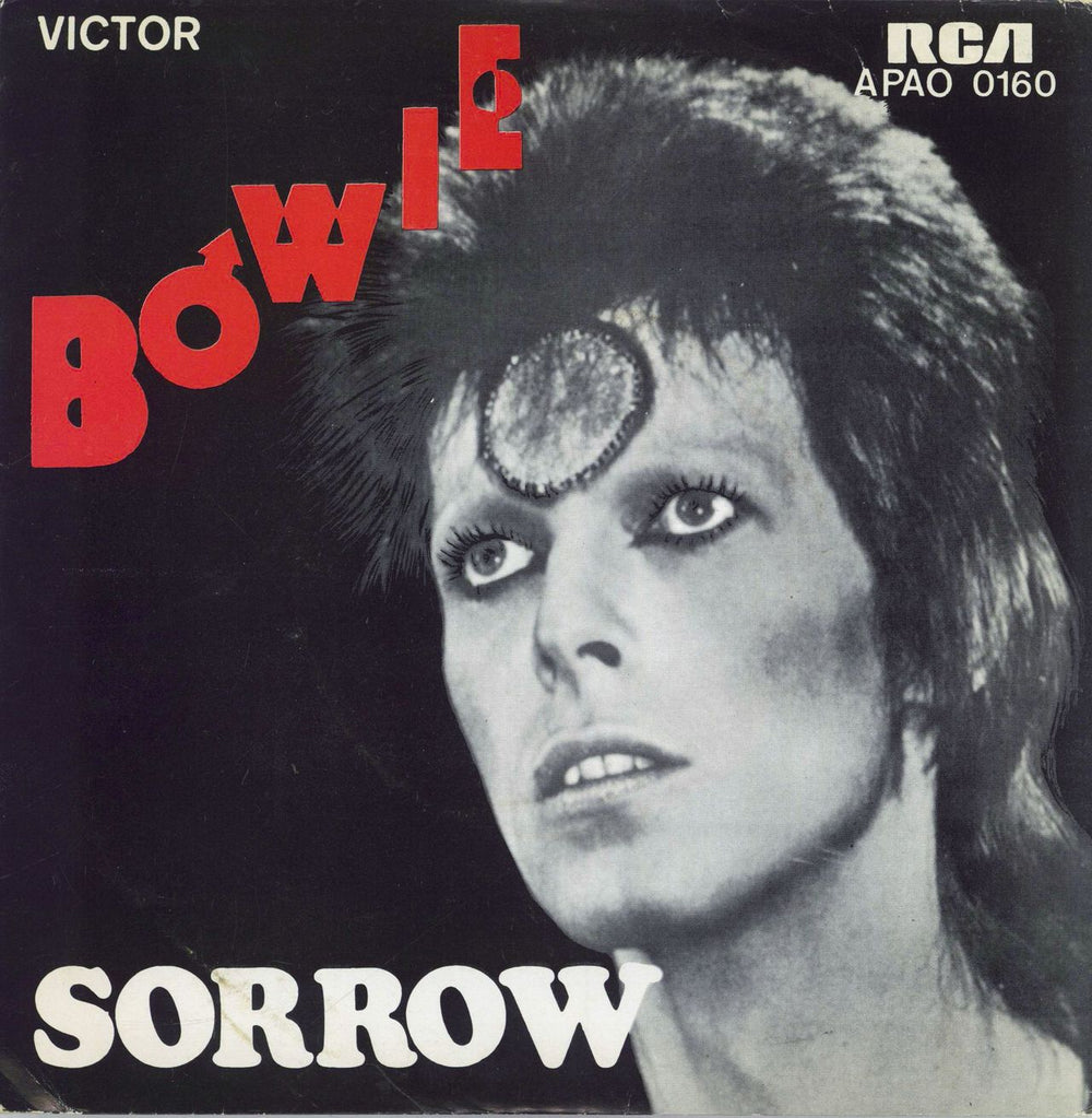 David Bowie Sorrow - 'SPA' issue Portugese 7" vinyl single (7 inch record / 45) APAO-0160