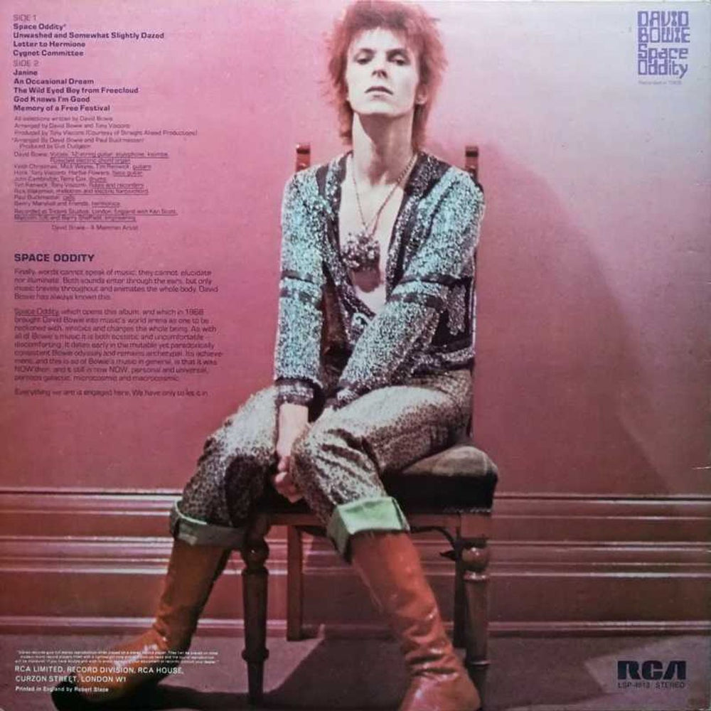 David Bowie Space Oddity - 1st + Inner UK vinyl LP album (LP record)