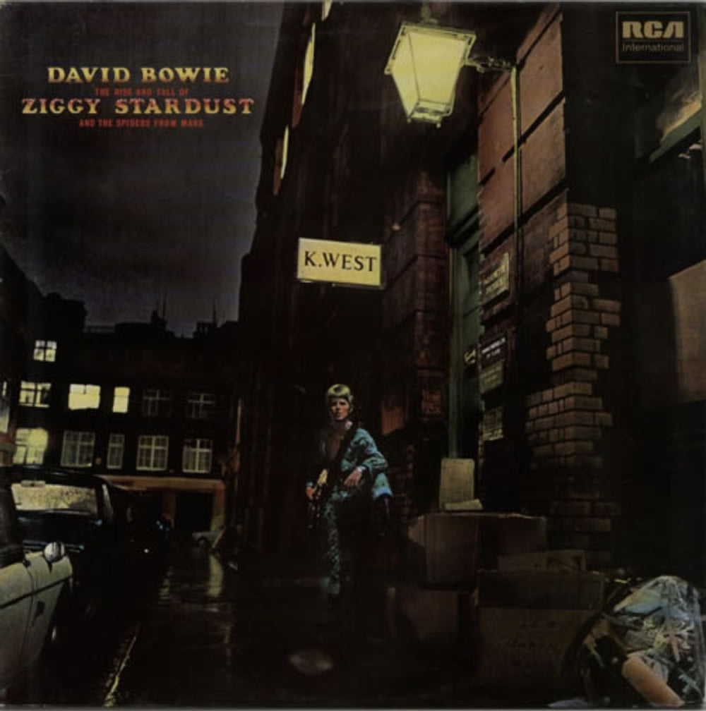 David Bowie The Rise And Fall Of Ziggy - 80s German vinyl LP album (LP record) INTS5063