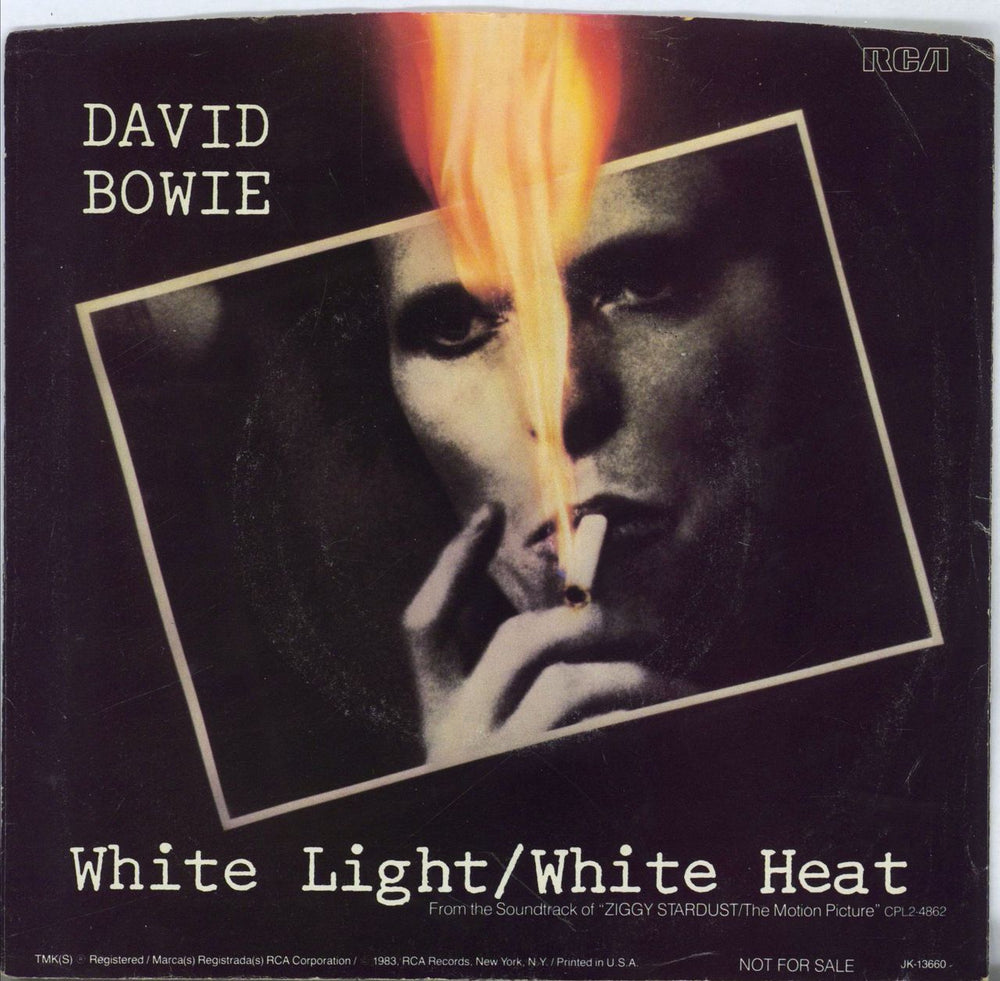 David Bowie White Light/White Heat - VG+ US Promo 7" vinyl single (7 inch record / 45)