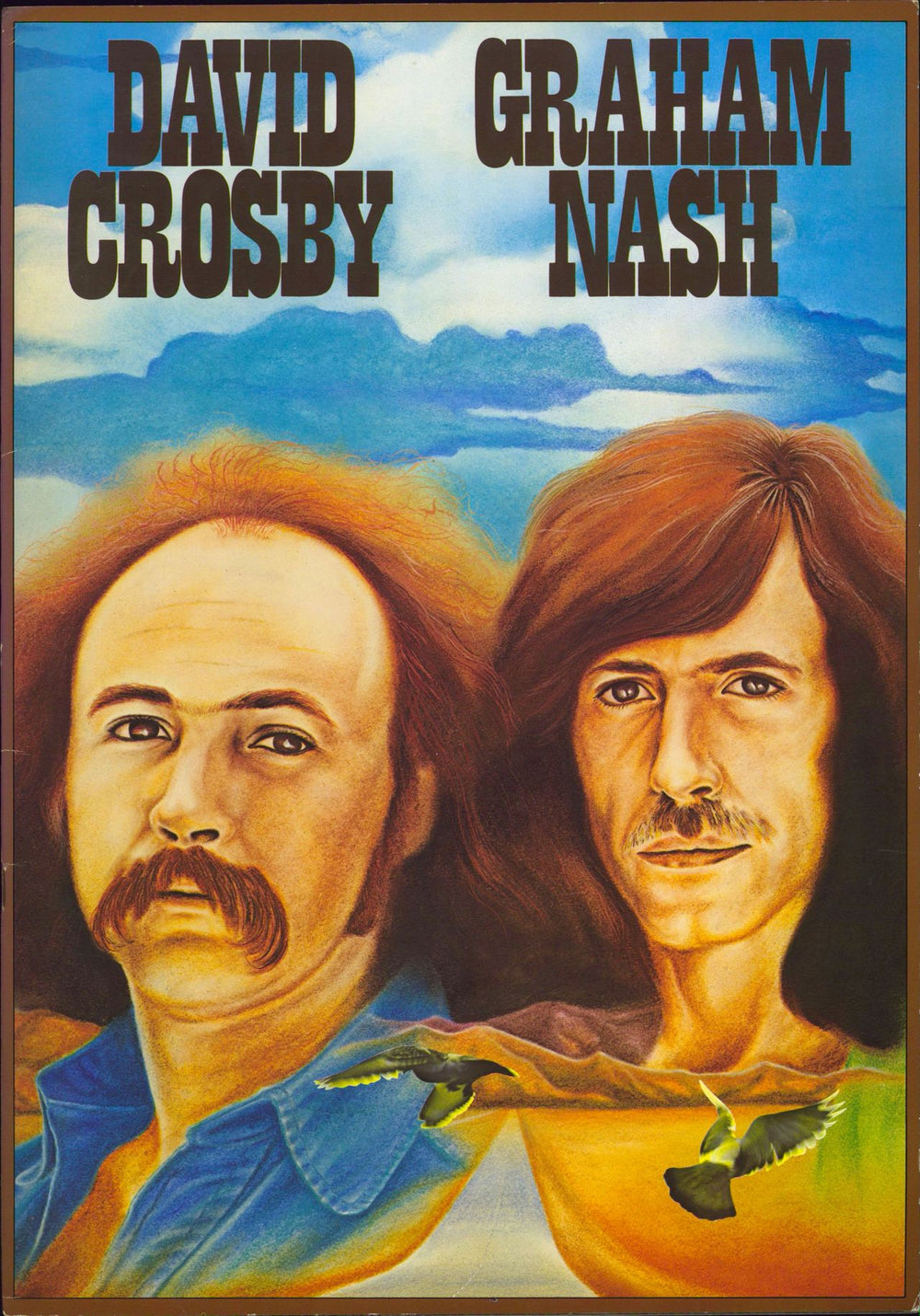 David Crosby & Graham Nash David Crosby Graham Nash + Ticket Stub Japanese tour programme TR