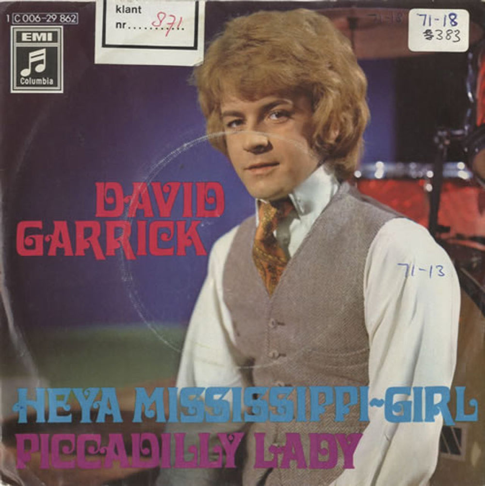 David Garrick Heya Mississippi Girl - WOC German 7" vinyl single (7 inch record / 45) 1C006-29862