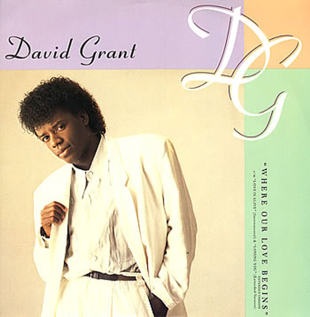 David Grant Where Our Love Begins UK 12" vinyl single (12 inch record / Maxi-single) GRANX7