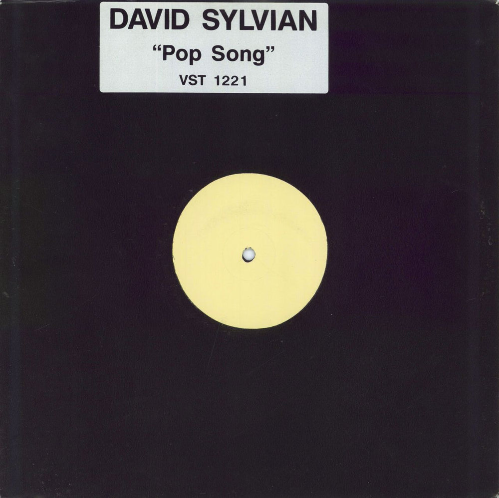 David Sylvian Pop Song UK Promo 12" vinyl single (12 inch record / Maxi-single) VST1221