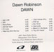 Dawn Robinson Dawn US Promo CD-R acetate CD ACETATE