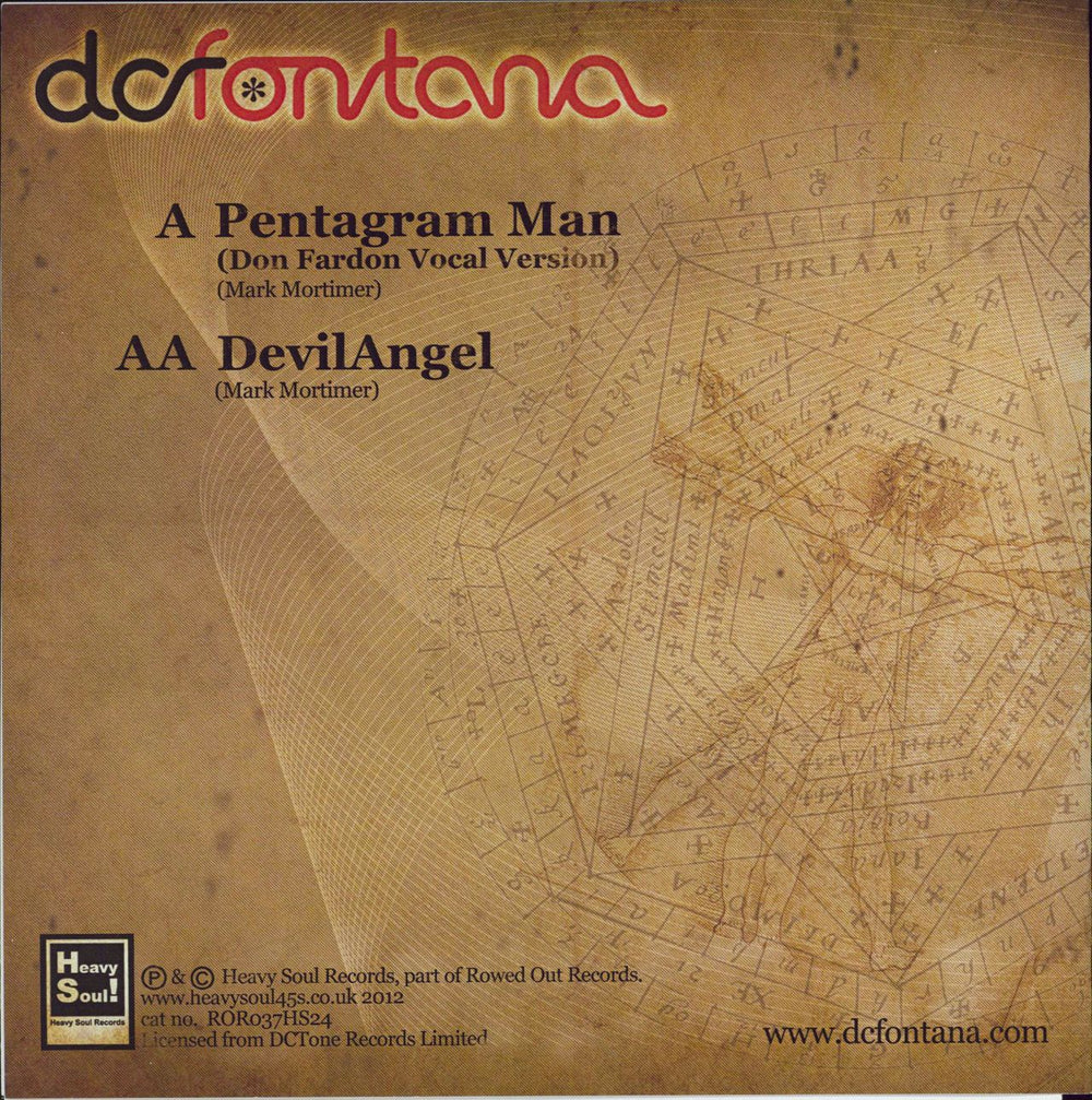DC Fontana Pentagram Man UK 7" vinyl single (7 inch record / 45)