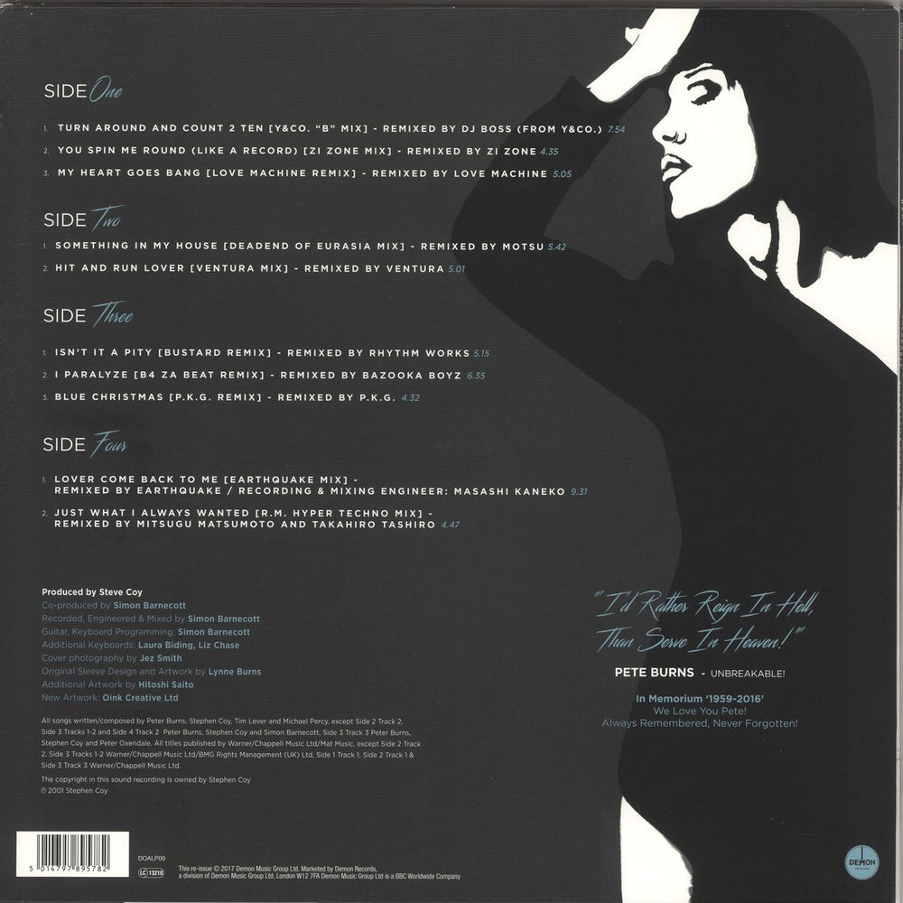 Dead Or Alive Unbreakable (The Fragile Remixes) - Clear Vinyl - RSD 17 UK 2-LP vinyl record set (Double LP Album) 5014797895782