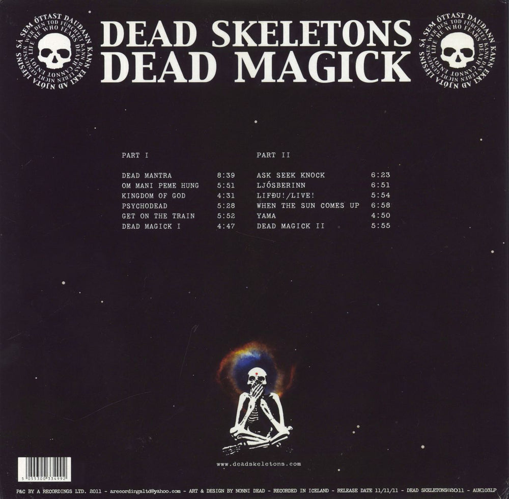 Dead Skeletons Dead Magick UK 2-LP vinyl record set (Double LP Album) 5055300334992