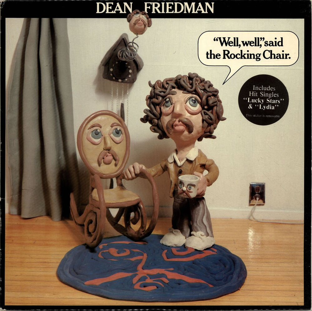 Dean Friedman 'Well, Well', Said The Rocking Chair + Stickered Sleeve UK vinyl LP album (LP record) LSLP6019