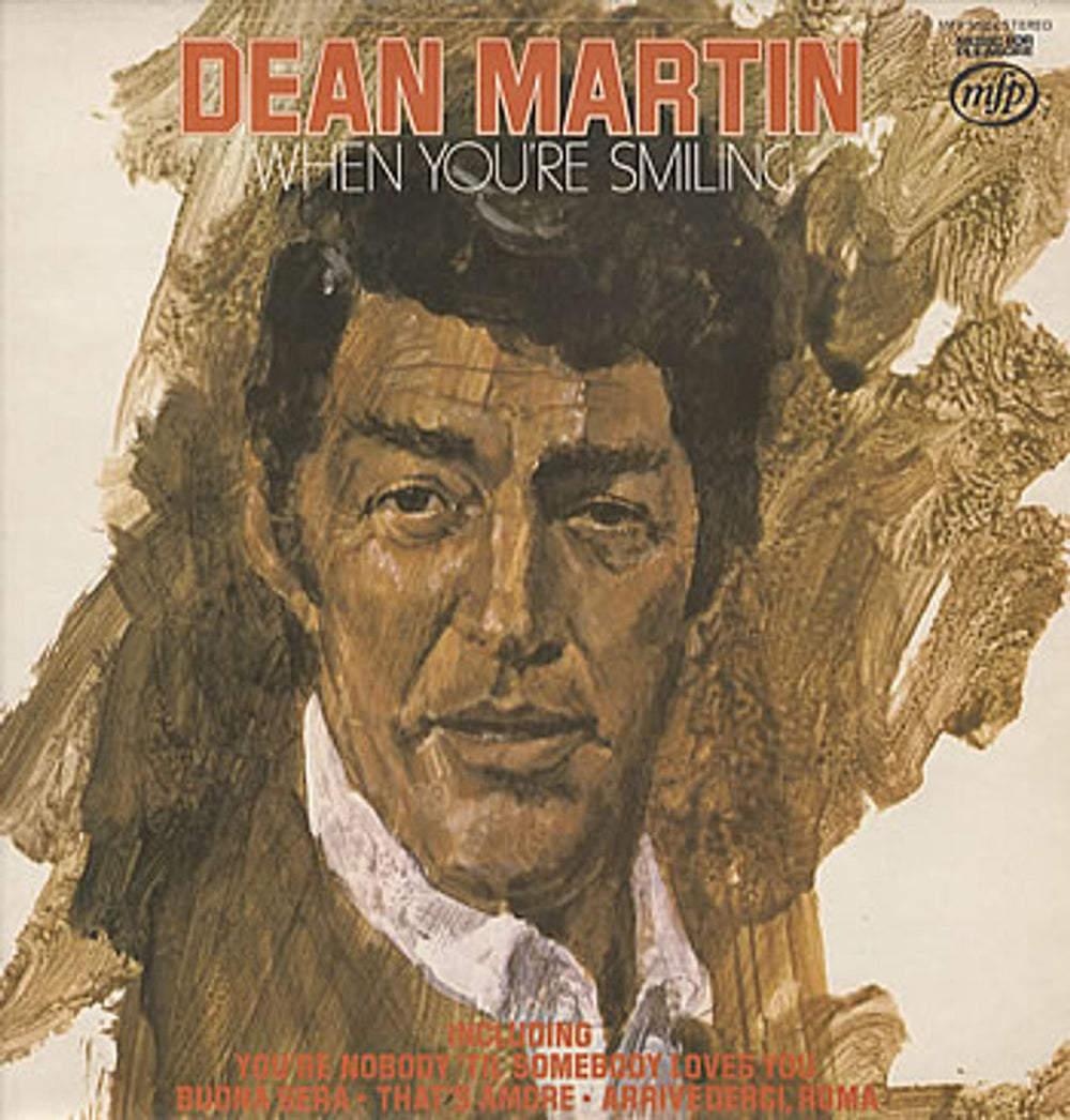 Dean Martin When You're Smiling UK vinyl LP album (LP record) MFP50228